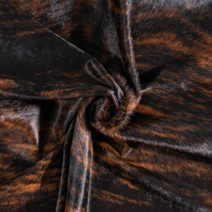 Brazilian Brindle Cowhide Rug Size 6'6" L x 5'6" W 8825