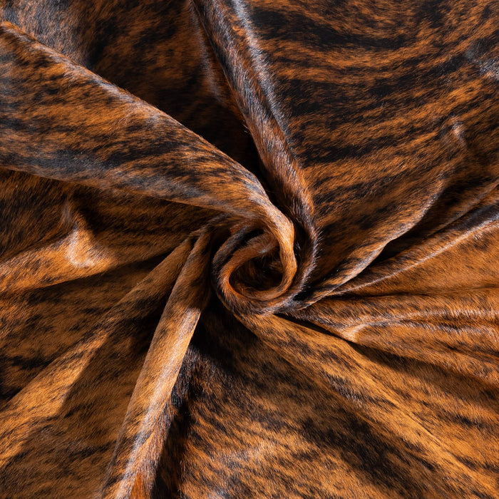 Brazilian Brindle Cowhide Rug Size 6'8" L x 5'10" W 8827