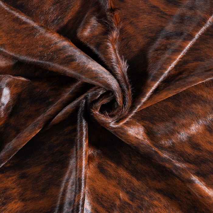 Brazilian Brindle Cowhide Rug Size 7'4" L x 6'8" W 8828