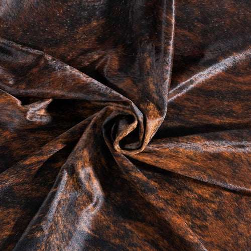 Brazilian Brindle Cowhide Rug Size 6'8" L x 5'5" W 8829