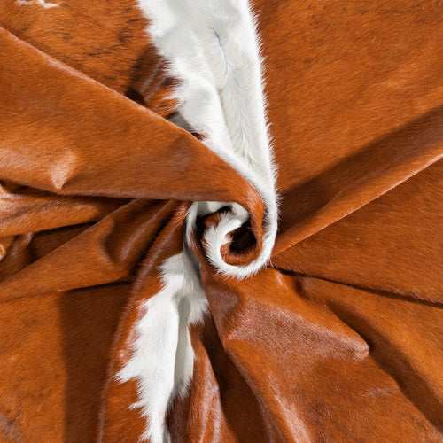 Brazilian Hereford Cowhide Rug Size 7'7" L x 6'11" W 8831