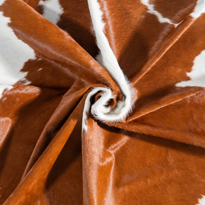 Brazilian Hereford Cowhide Rug Size 7'11" L x 7'2" W 8835