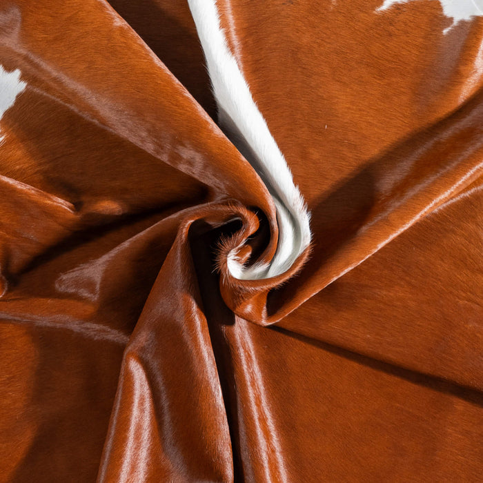Brazilian Hereford Cowhide Rug Size 7'4" L x 6'7" W 8842