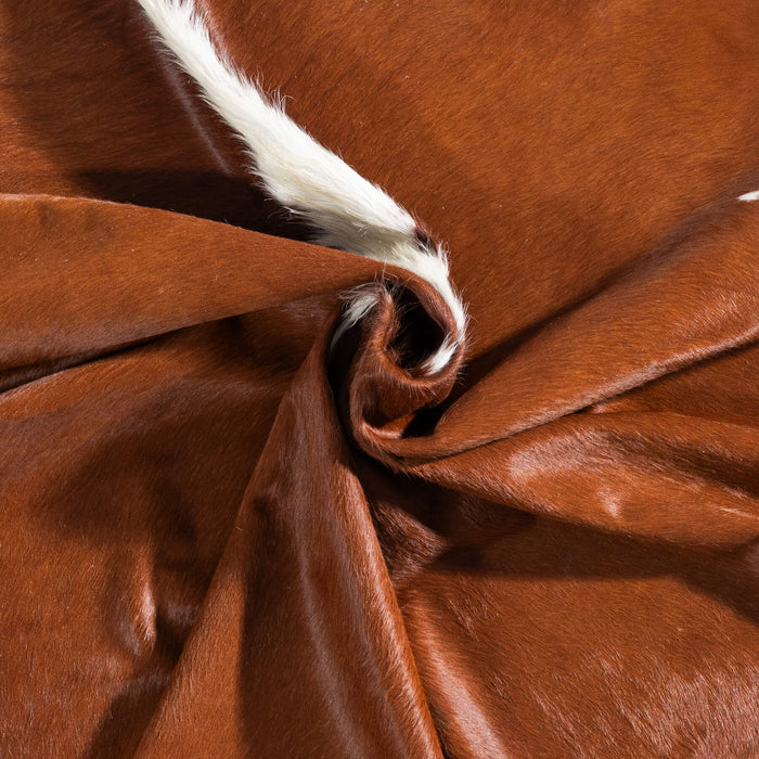 Brazilian Hereford Cowhide Rug Size 7'3" L x 6'7" W 8843