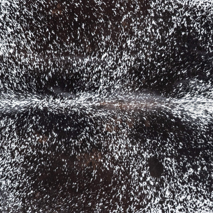 Brazilian Black Salt and Pepper Cowhide Rug Size 6'8" L x 5'8" W 8853