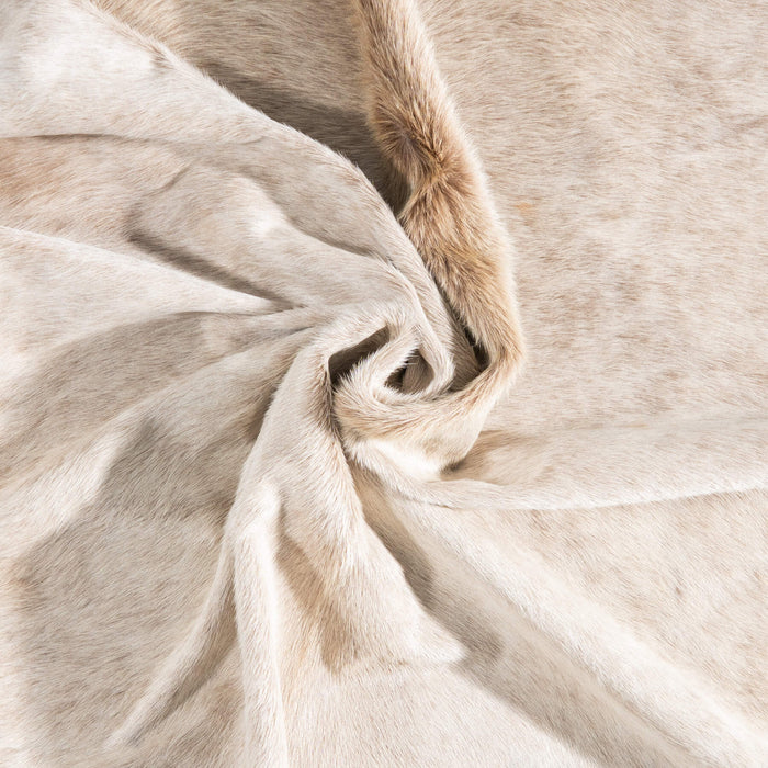 Brazilian Champagne Cowhide Rug Size 7'10" L x 7'0" W 8855