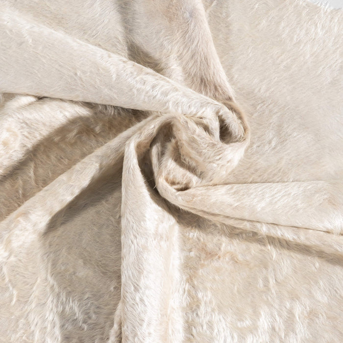 Brazilian Champagne Cowhide Rug Size 7'0" L x 6'4" W 8856