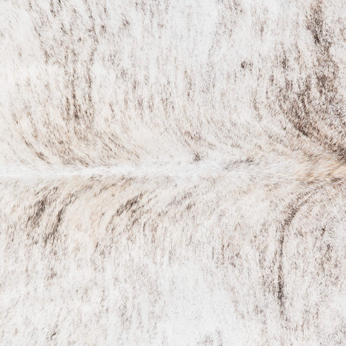 Brazilian Light Grey Brindle Cowhide Rug Size 7'5" L x 5'8" W 8873