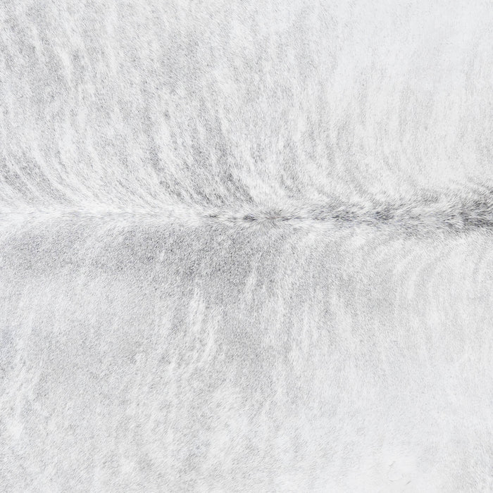 Brazilian Light Grey Brindle Cowhide Rug Size 7'6" L x 7'0" W 8874