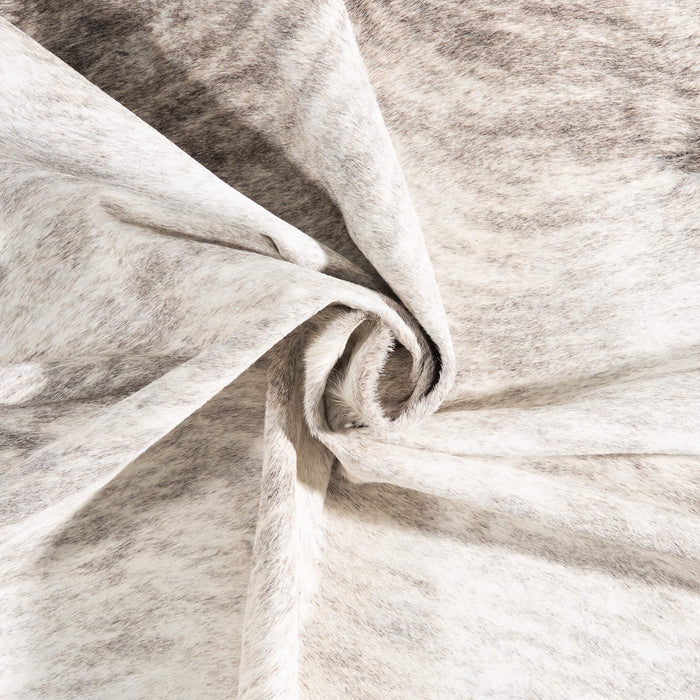 Brazilian Light Grey Brindle Cowhide Rug Size 7'2" L x 6'4" W 8880