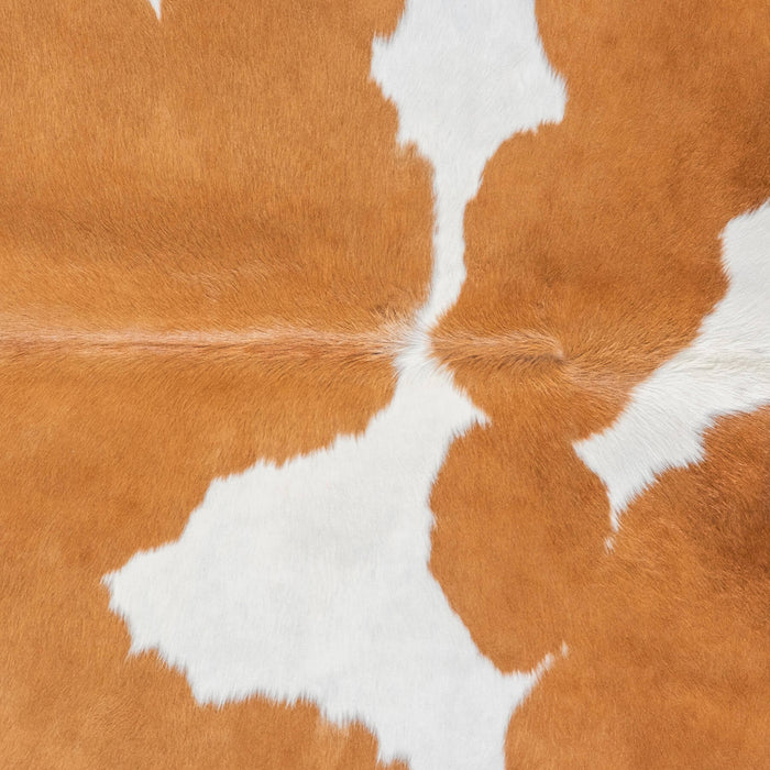 Brazilian Brown and White Cowhide Rug Size 8'5" L x 6'8" W 8882