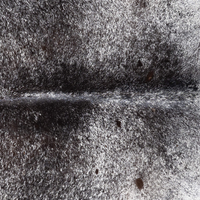 Brazilian Black Salt and Pepper Cowhide Rug Size 7'10" L x 6'3" W 8889
