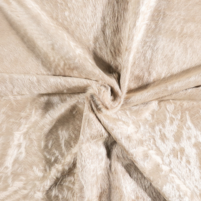 Brazilian Champagne Cowhide Rug Size 7'3" L x 7'6" W 6189