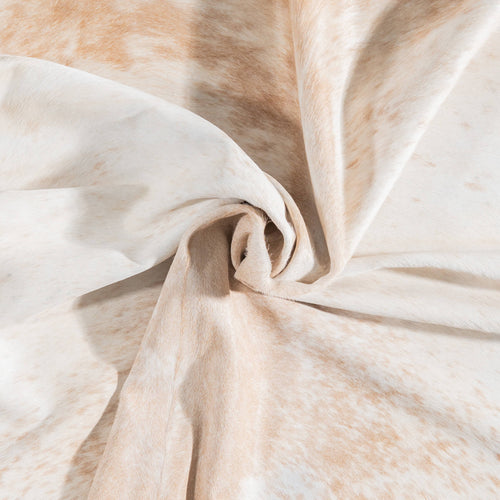 Brazilian Palomino and White Cowhide Rug Size 7'11" L x 7'4" W 8916