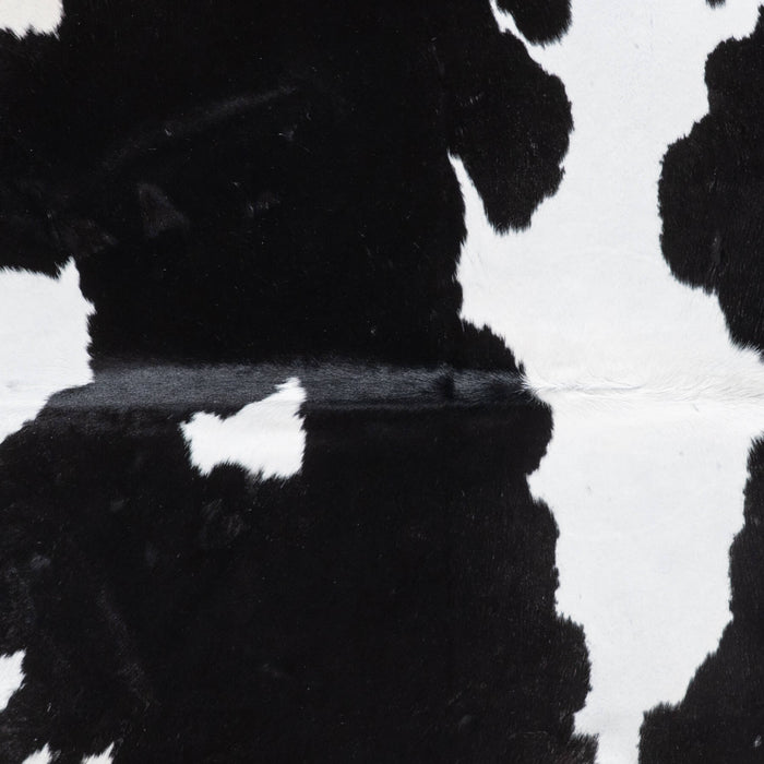 Brazilian Black and White Cowhide Rug Size 7'8" L x 7'4" W 8927