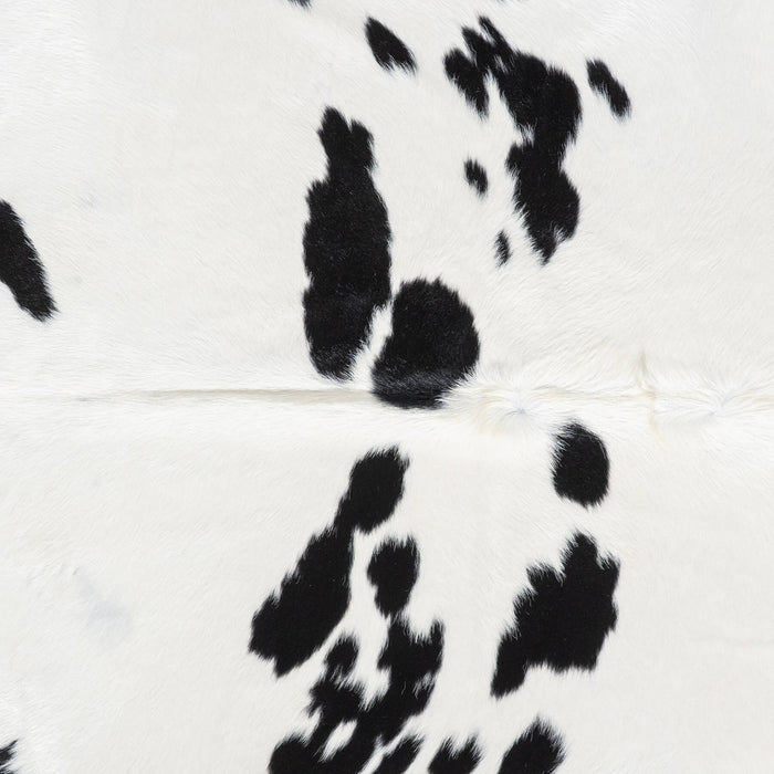 Brazilian Black and White Cowhide Rug Size 7'8" L x 6'11" W 8934