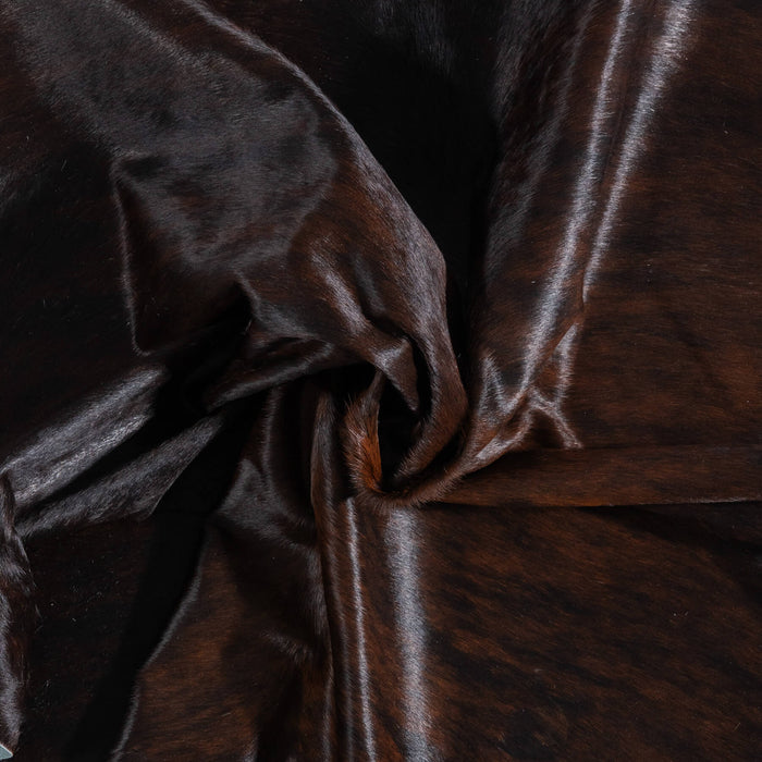 Brazilian Dark Brindle Cowhide Rug Size 7'1" L x 7'0" W 8951