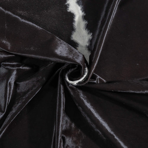 Brazilian Black and White Cowhide Rug Size 7'9" L x 6'7" W 8970