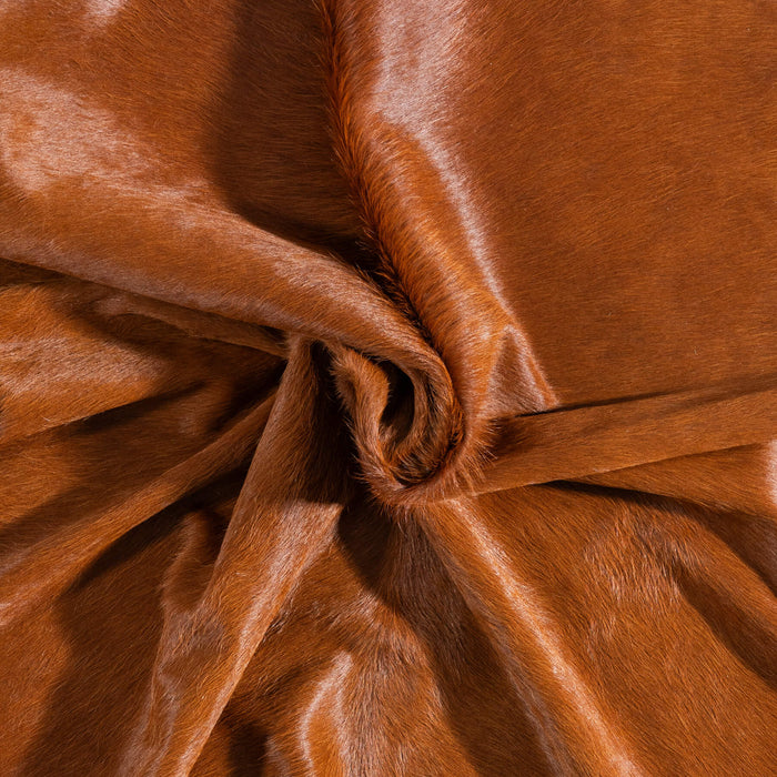 Brazilian Brown Cowhide Rug Size 7'10" L x 7'9" W 9003