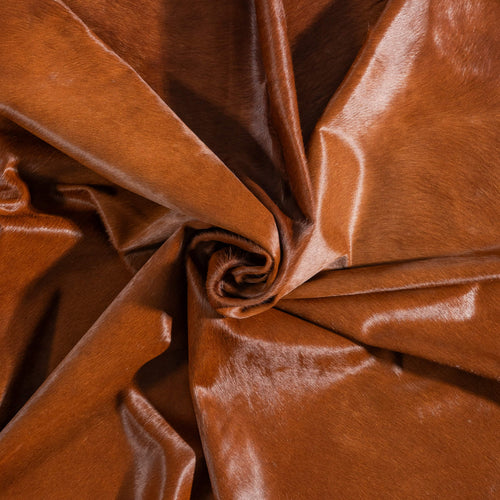 Brazilian Brown Cowhide Rug Size 8'4" L x 7'7" W 9005
