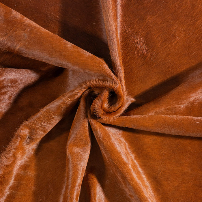 Brazilian Brown Cowhide Rug Size 7'4" L x 5'11" W 9012