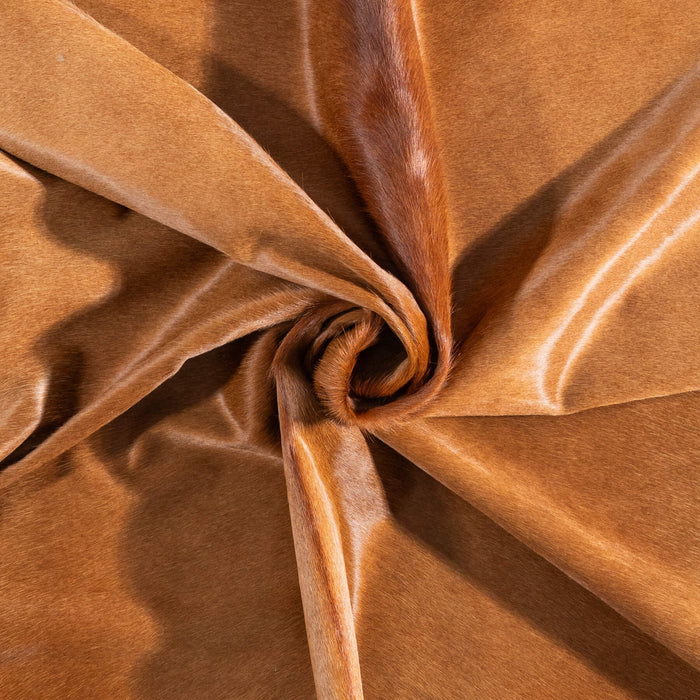 Brazilian Brown Cowhide Rug Size 6'8" L x 5'10" W 9019