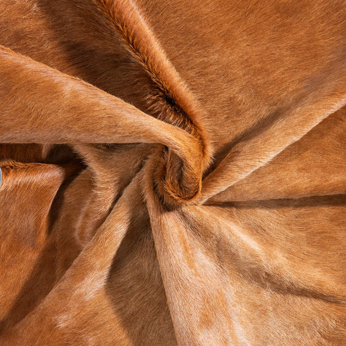 Brazilian Brown Cowhide Rug Size 7'1" L x 5'10" W 9020