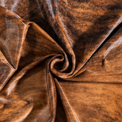 Brazilian Brindle Cowhide Rug Size 7'1" L x 5'11" W 9021