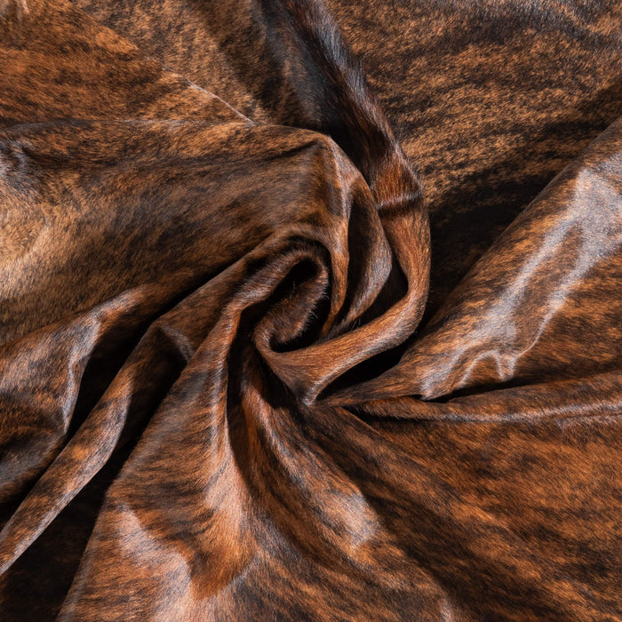 Brazilian Brindle Cowhide Rug Size 6'8" L x 6'2" W 9023