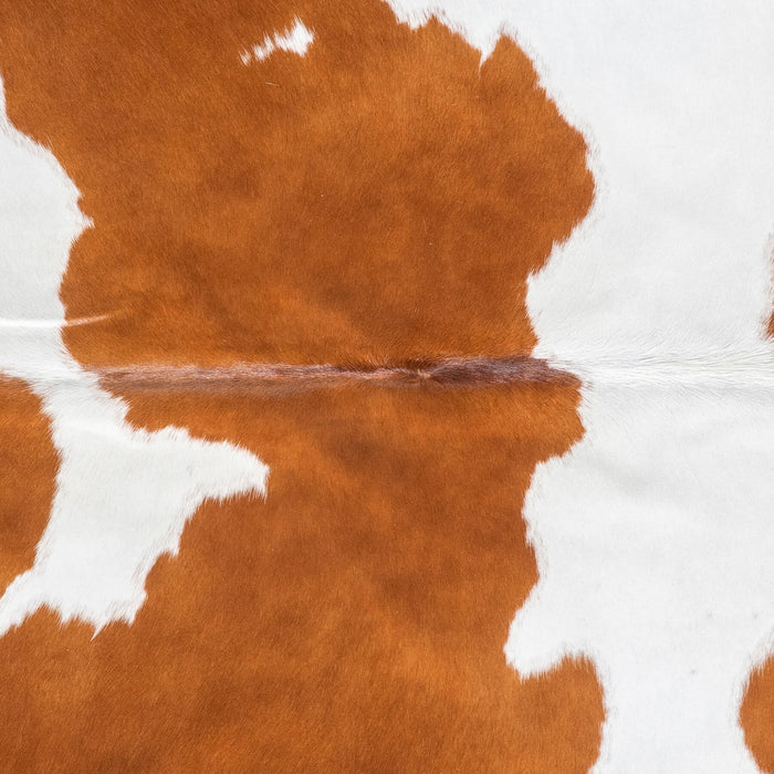 Brazilian Brown and White Cowhide Rug Size 7'4" L x 6'6" W 9071