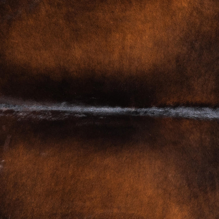 Brazilian Mahogany Cowhide Rug Size 7'1" L x 6'8" W 9092