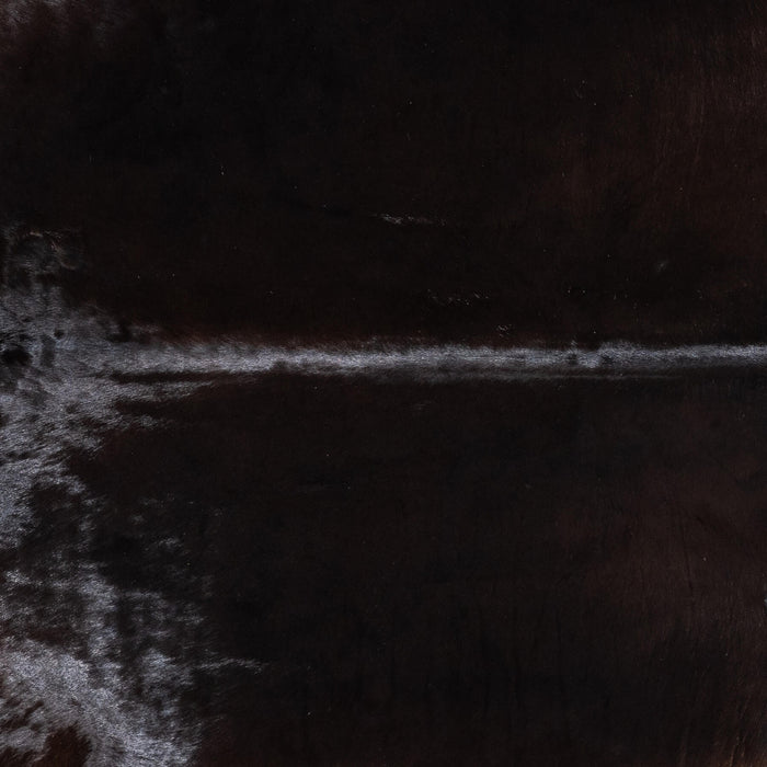 Brazilian Solid Black Cowhide Rug Size 7'1" L x 6'6" W 9107