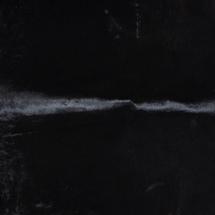 Brazilian Solid Black Cowhide Rug Size 7'3" L x 6'5" W 9109
