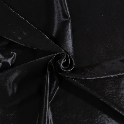 Brazilian Solid Black Cowhide Rug Size 7'3" L x 6'8" W 9111