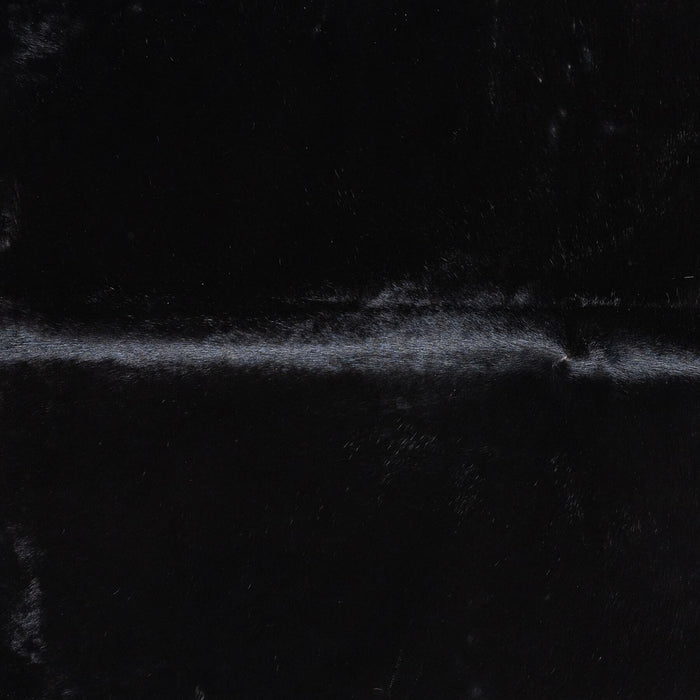 Brazilian Solid Black Cowhide Rug Size 7'6" L x 6'0" W 9128