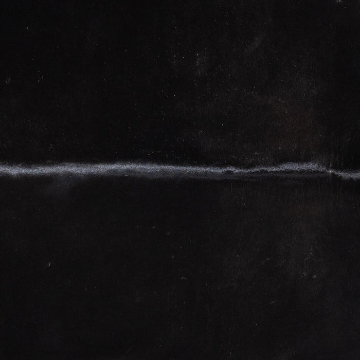 Brazilian Solid Black Cowhide Rug Size 6'8" L x 6'11" W 9134