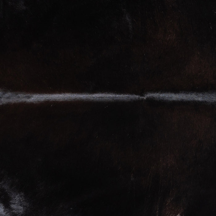 Brazilian Solid Black Cowhide Rug Size 7'10" L x 7'3" W 9143