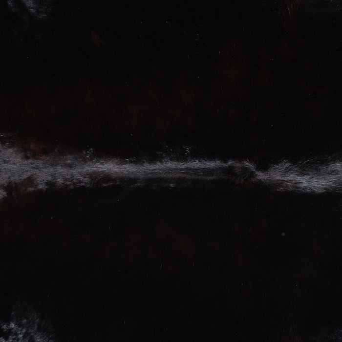 Brazilian Solid Black Cowhide Rug Size 8'2" L x 7'6" W 9146