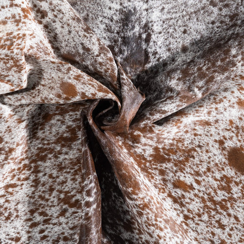 Brazilian Brown Salt and Pepper Cowhide Rug Size 6'10" L x 5'7" W 9155