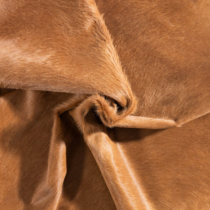 Brazilian Beige Cowhide Rug Size 7'3" L x 6'10" W 9171
