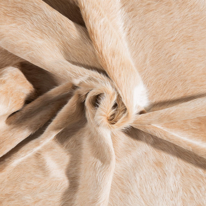 Brazilian Beige Cowhide Rug Size 7'1" L x 7'0" W 9176