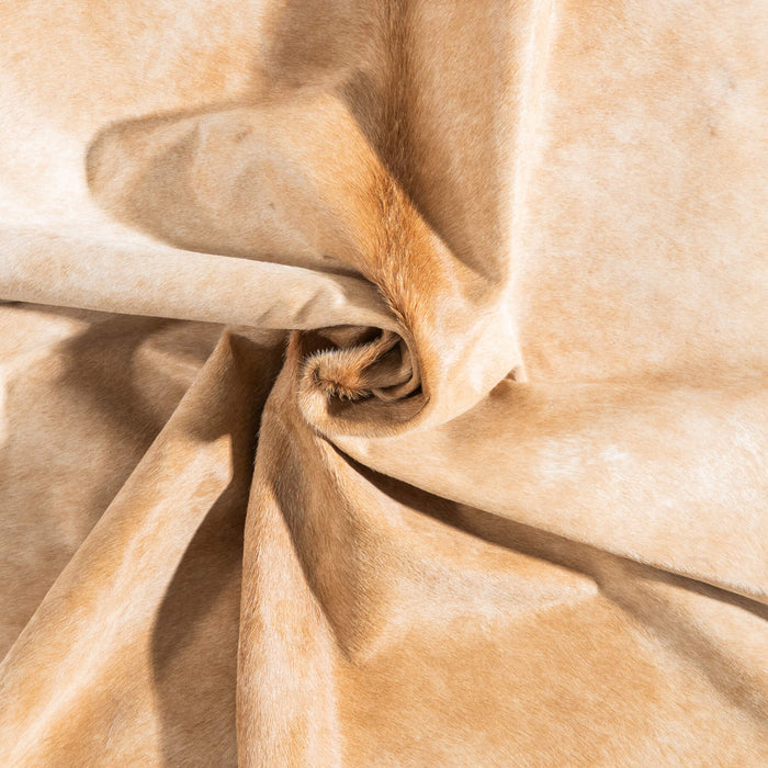Brazilian Beige Cowhide Rug Size 7'1" L x 6'4" W 9178