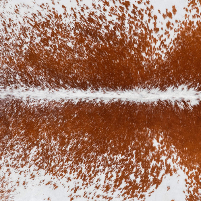 Brazilian Brown Salt and Pepper Cowhide Rug Size 7'9" L x 6'7" W 9192
