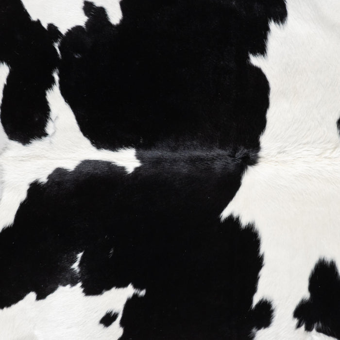 Brazilian Black and White Cowhide Rug Size 6'11" L x 6'6" W 9198