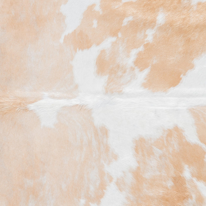 Brazilian Palomino and White Cowhide Rug Size 6'9" L x 4'9" W 9202