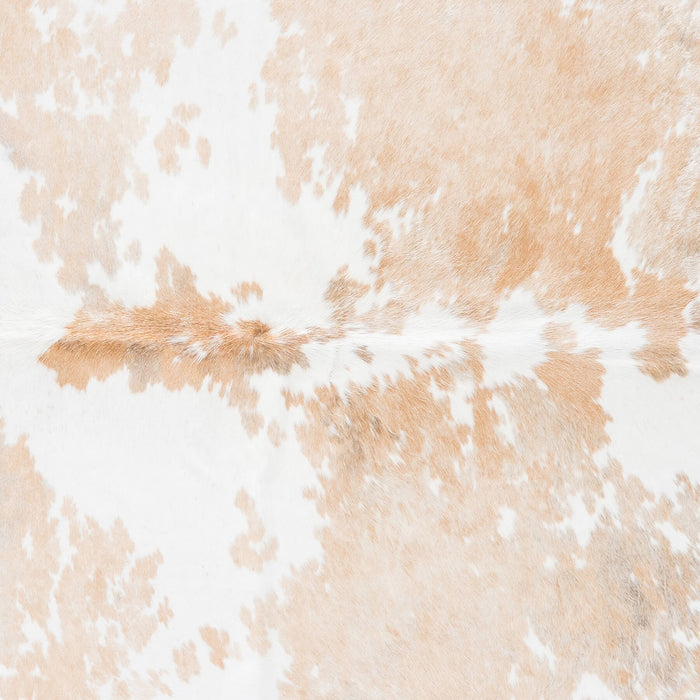 Brazilian Palomino and White Cowhide Rug Size 6'10" L x 6'1" W 9203