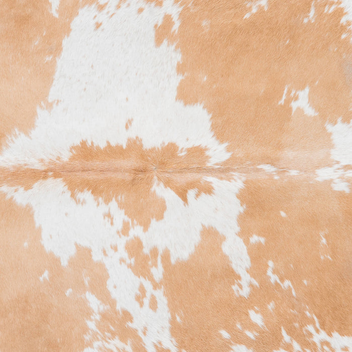 Brazilian Palomino and White Cowhide Rug Size 6'9" L x 6'1" W 9205