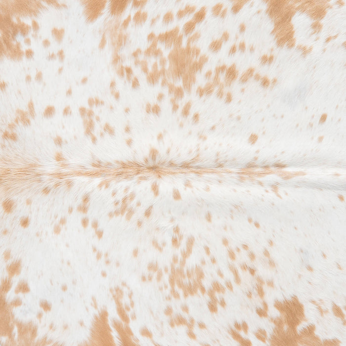 Brazilian Palomino and White Cowhide Rug Size 7'8" L x 7'2" W 9210