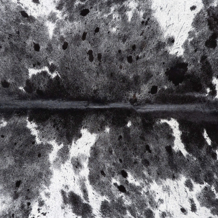 Brazilian Black Salt and Pepper Cowhide Rug Size 6'10" L x 6'9" W 9218
