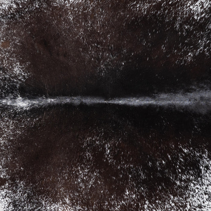Brazilian Black Salt and Pepper Cowhide Rug Size 7'3" L x 5'11" W 9222